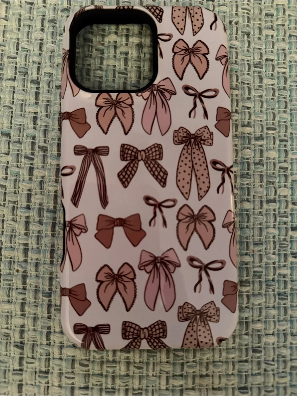 Pink Bow Pattern Phone 16 pro max Case for Cell Phones